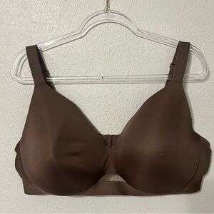 Cacique Lightly Lined Balconette Full Coverage T-Shirt Bra Underwire Brown